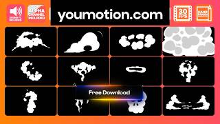 Free Smoke Elements And Titles - Cartoon Smoke Pack (Ae, Pr, Dr, FCPX)