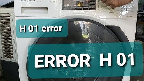 H 01 ERROR  MY PANASONIC WASHING MACHINE