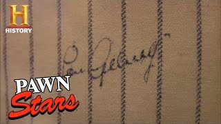 Pawn Stars: LOWBALL OFFER for Lou Gehrig Signed Baseball Jersey (Season 2) | History