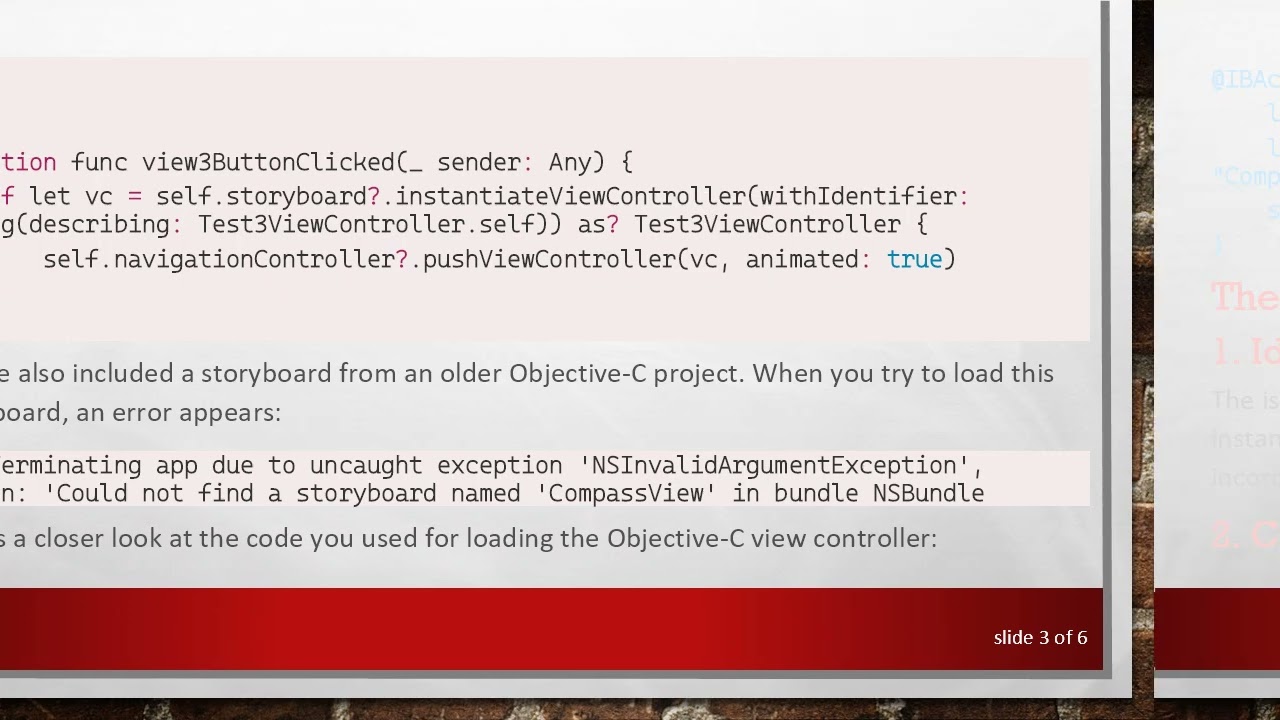 Loading Objective-C Files with Storyboard in Swift Projects