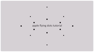 Apple animation tutorial - Flying dots / Intention part 4