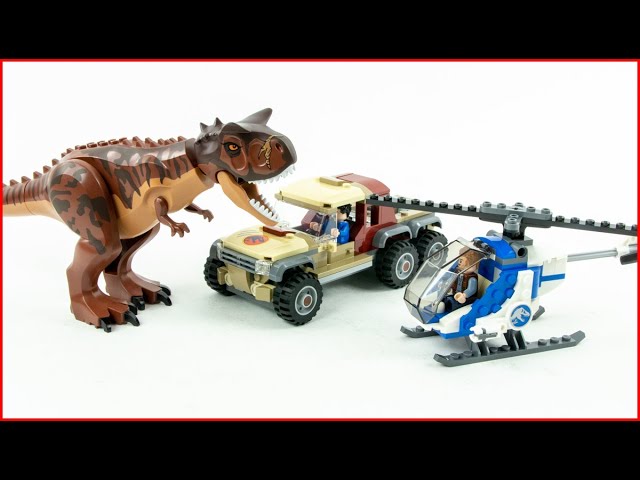 LEGO Jurassic 76941 Carnotaurus Dinosaur Chase Speed Build