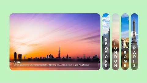 Expandable card Image gallery | HTML,CSS & JS