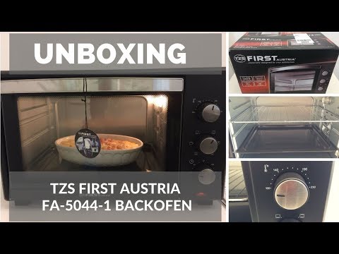 ☑ Elektrischer Backofen FA-5044-1(35 Liter) von TZS First Austria ► Unboxing Video