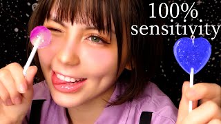 asmr plastic lolly nibbling & inaudible whisper!! mouth sounds 