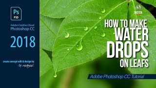 How to Make Water Drops on Leafs I Photoshop Tutorial by Mams I Sketch Station screenshot 2