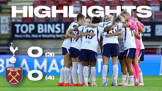 Spurs 0-0 West Ham (3-4 pens) | WSL Players Cup Highlights screenshot 5