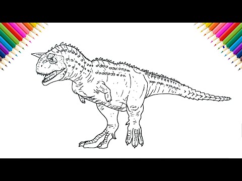Disney Carnotaurus How to Draw (Dinosaur 2000 film)