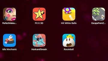 Perfect Makeup 3D,Fit It 3D,Hit White Balls,Escape from zombies !,Idle Mechanics 3D,Hook and Smash