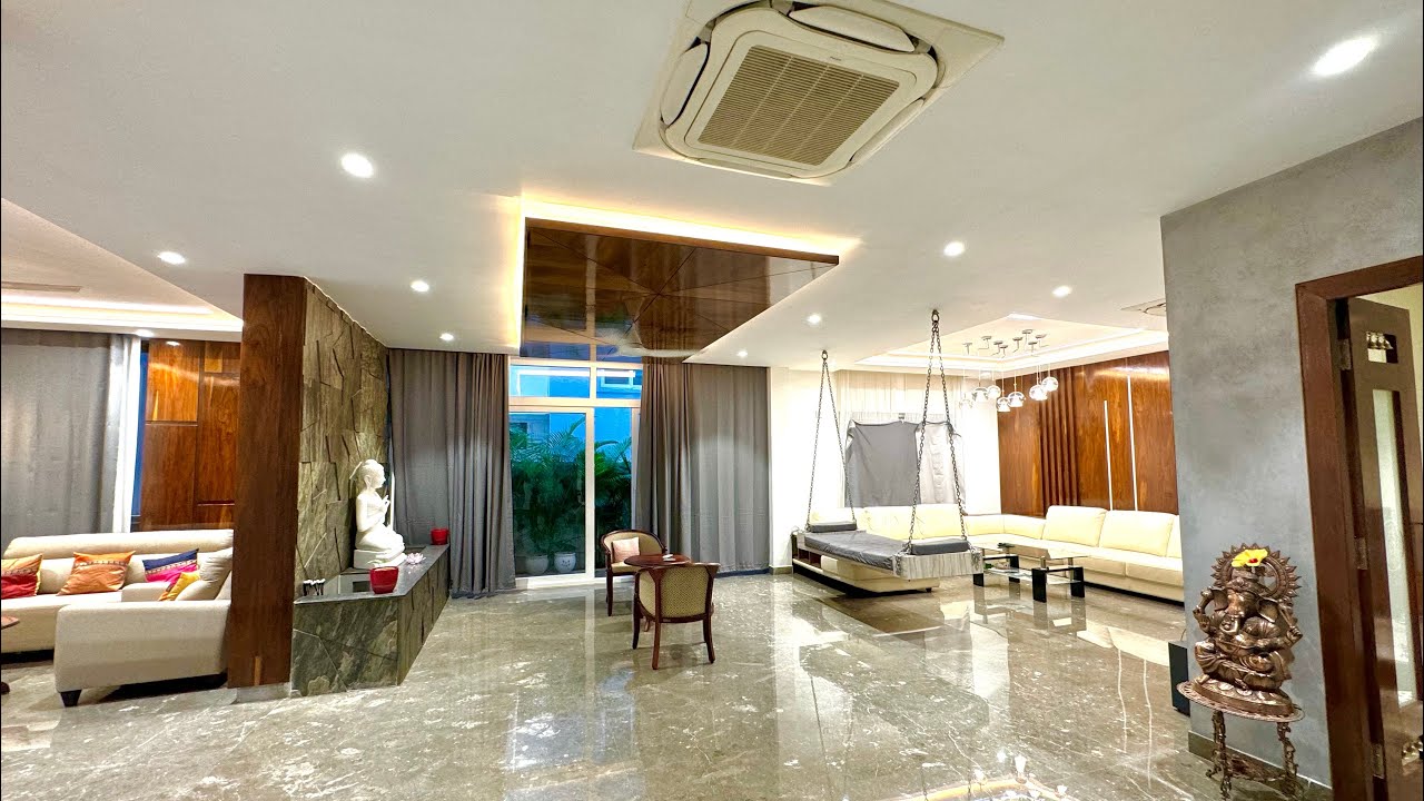 4600 Sq.ft Fully furnished duplex Villa for sale in gated community Hyderabad 425 Sq.yds