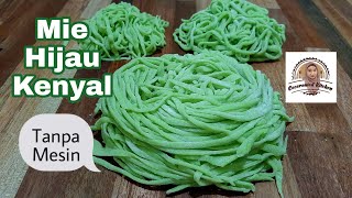 Green Noodles Without Machine. Chewy, Healthy Without Preservatives, Can Be Freezed