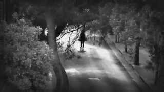 Woman Walks Down Tree-Lined Lane (Artsy Edition)