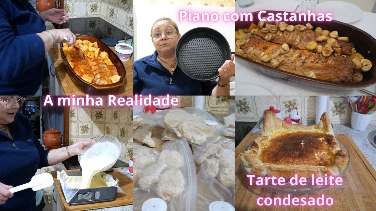 UM DIA COMUM //PREPAREI UM PIANO  COM CASTANHAS + UMA SOBREMESA DELICIOSA