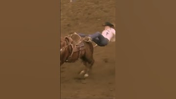 Brittany Pozzi Tonizzi has a huge wreck barrel racing #fypシ #horse #ohno #equestrian #youtube