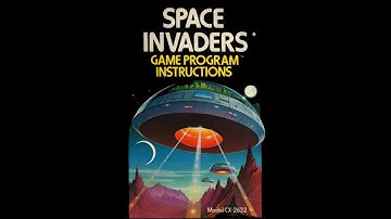 SPACE INVADERS A2600 Live MANUAL [Animated 4k Manual with original gameplay]