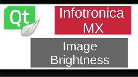 Image Brightness using Qt C++ (GitHub Project on description)