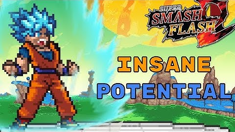 An SSF2 Goku Combo Montage | Super Smash Flash 2 1.4 Community Combo Video