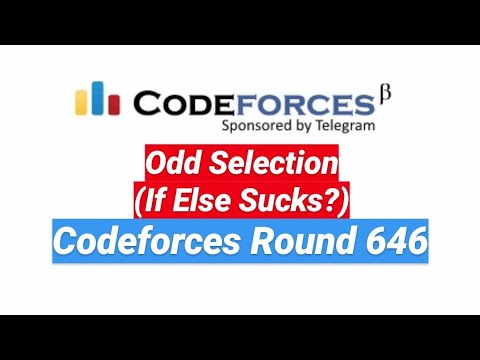 Odd Selection (If Else Sucks) | Codeforces Round #646 Problem A