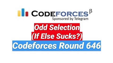 Odd Selection (If Else Sucks) | Codeforces Round #646 Problem A