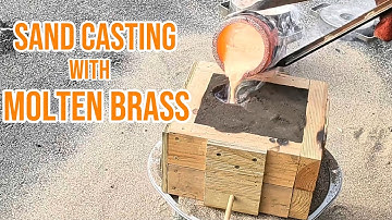 Melting Brass!  Metal Casting Brass in a greensand mold