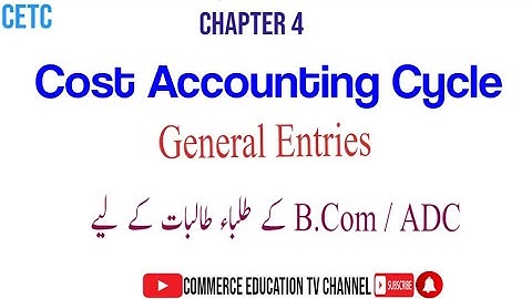 Cost Accounting /Chapter 4/ADC/B.COM.II - Lecture 8