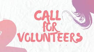 Call for volunteers