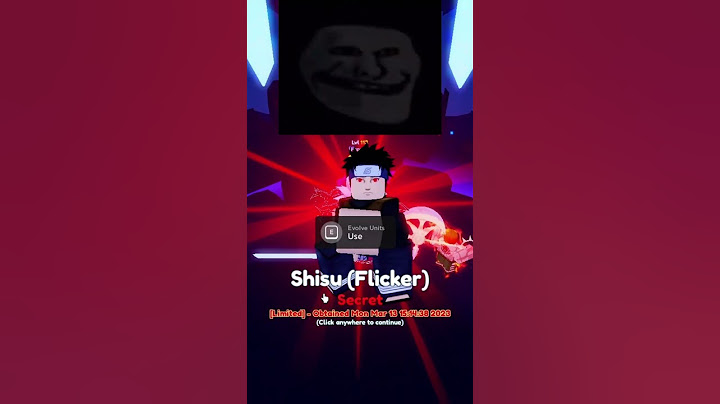 Shisu Flicker! #shorts #anime #roblox