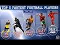 TOP 5 FASTEST FOOTBALL PLAYERS - 2020 - 🔥 🚀