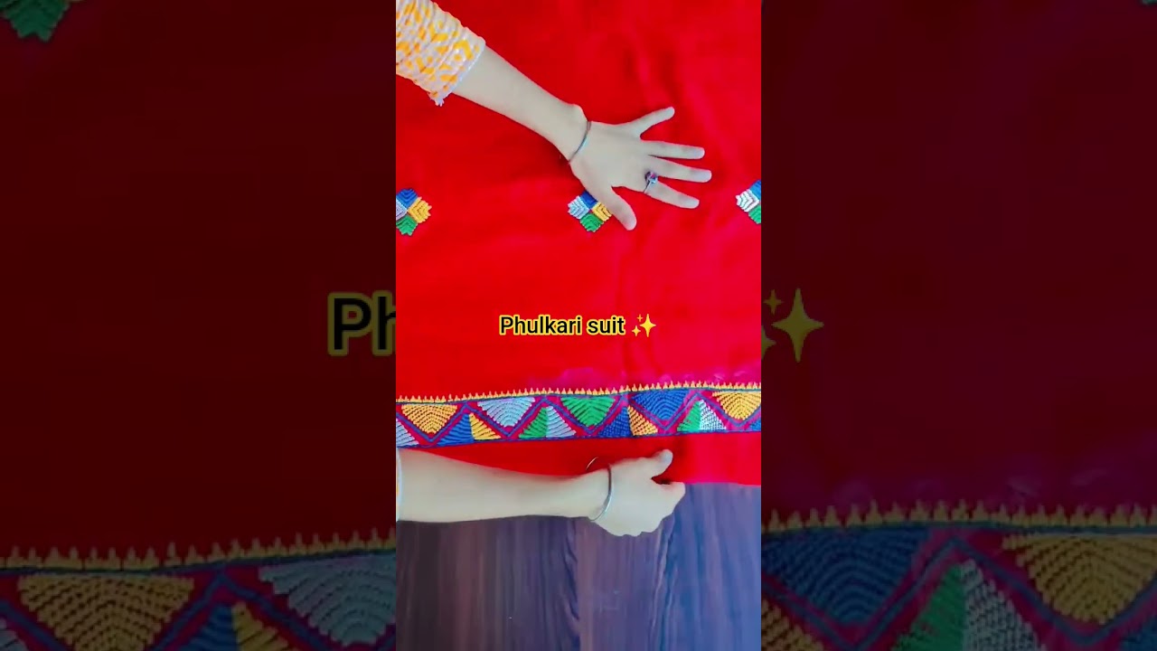 phulkari design for  jaggo function❣️