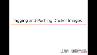 Celebrity Devops Docker - 5 - Docker Image Tag Push and Pull to/from Registry | Tutorial Series | Rahul Kinge Profile