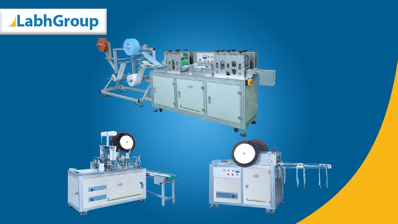 Semi automatic 3 layer face mask production line | Top flat face mask making machine | Labh Group