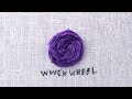 How To Do A Woven Wheel Stitch 
