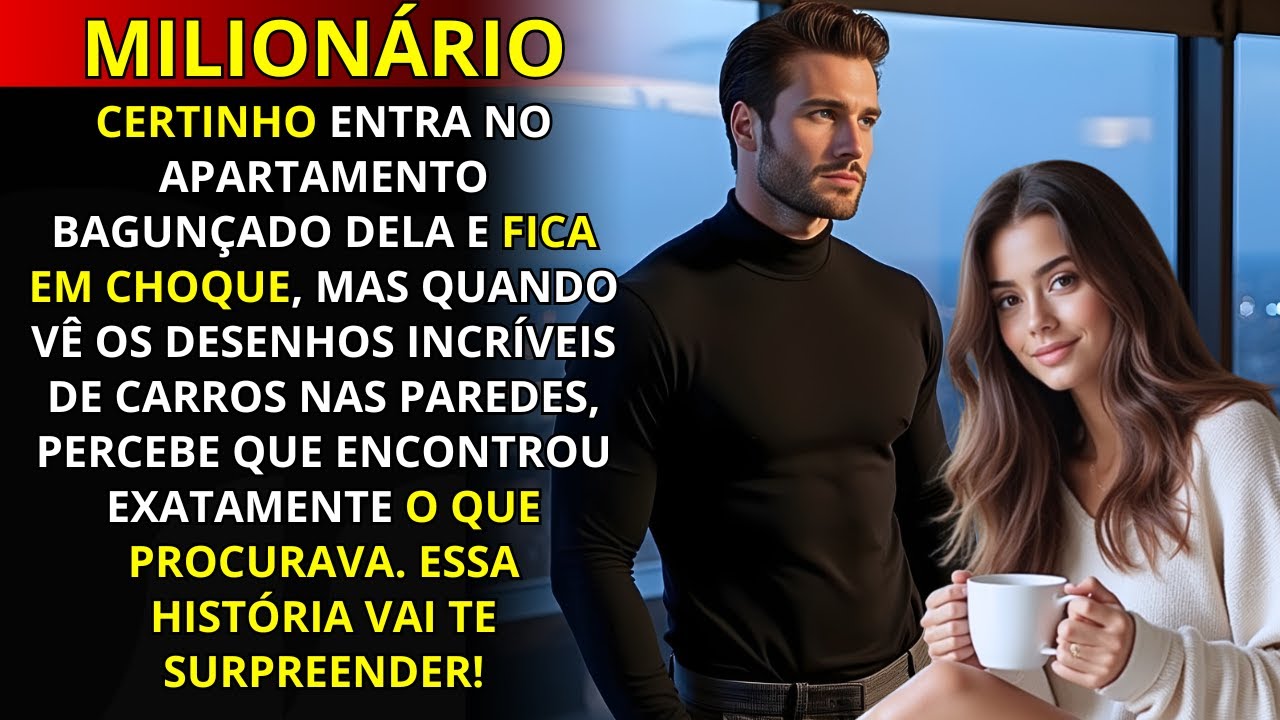 ELA LEVA O MILIONÁRIO ARROGANTE PARA SEU APARTAMENTO, MAS QUANDO ELE VE OS DESENHOS DELA...