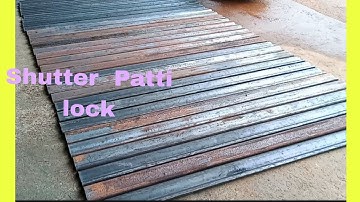 How to lock the shutter ! shutter Patti ko lock kaise kare  #Dkfabrication