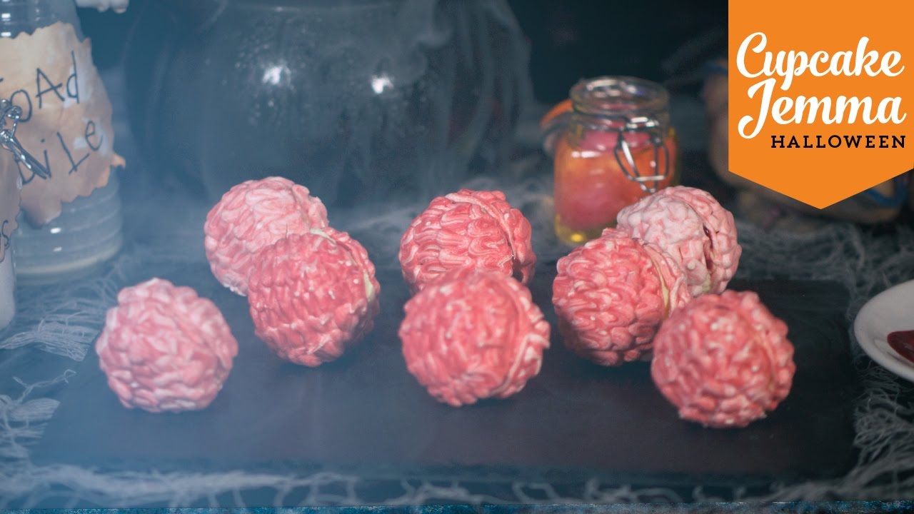 How to Make Zombie Brains | Cupcake Jemma Halloween Special | CupcakeJemma