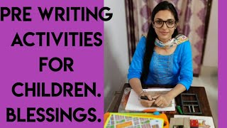 Pre-Writing activities for children.