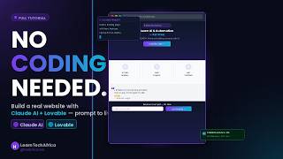 How I Built a Real Website in 1 Hour With No Code (Claude AI + Lovable Tutorial)