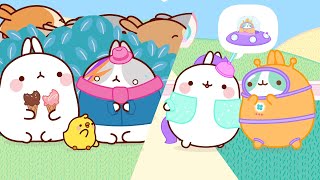ALIENS ARE COMING FOR MOLANG  Season 3 Episode 13 & 14 | Funny Compilations For Kids