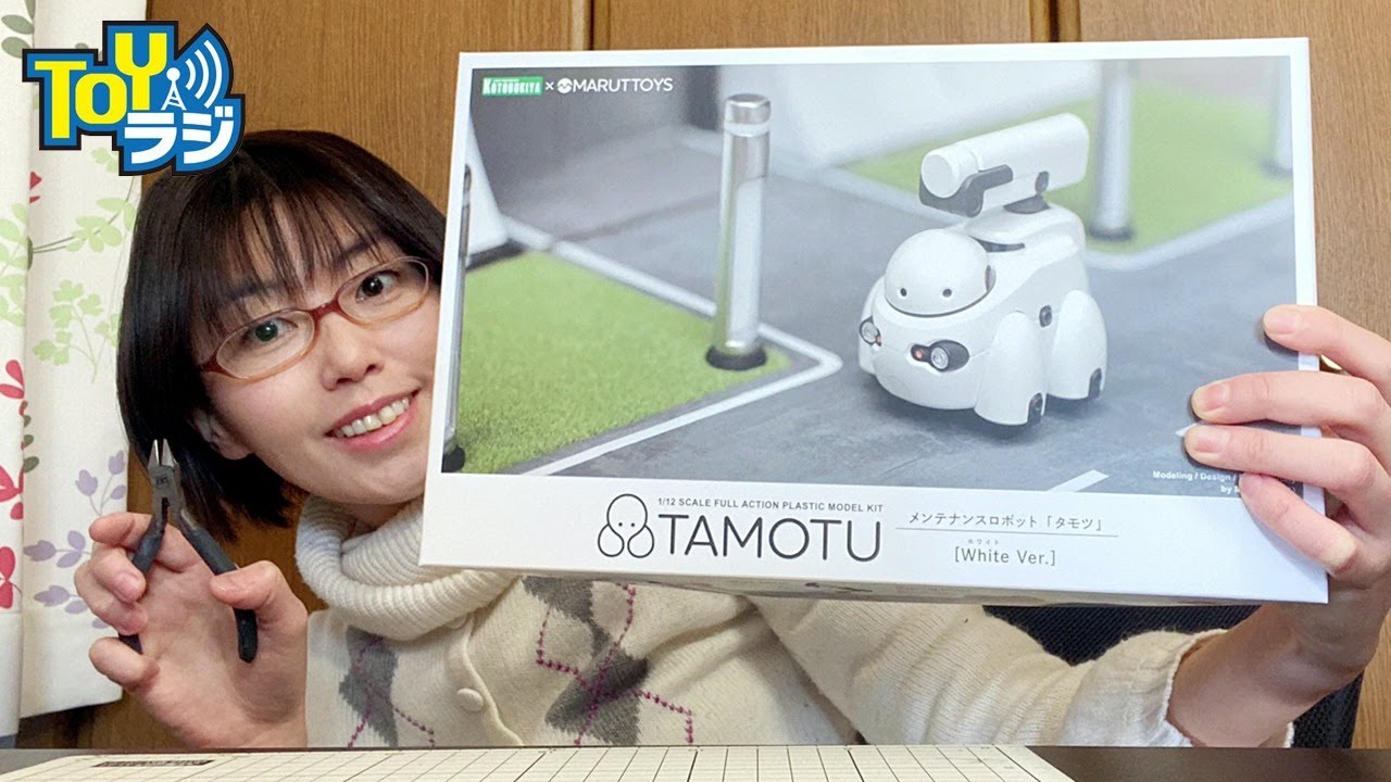 プラモデル】コトブキヤ TAMOTU（タモツ）［ホワイトVer.］を組み立て