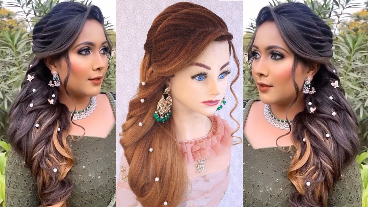 Beautiful Bridal Hairstyles l Wedding hairstyles Kashee's l Layered Puff l Mehndi hairstyles