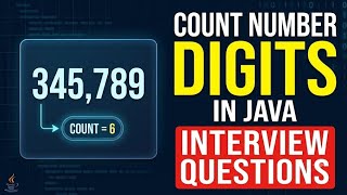 Important interview questions in 2026 | Count number of digits in java #interviewtips #freshersjobs 
