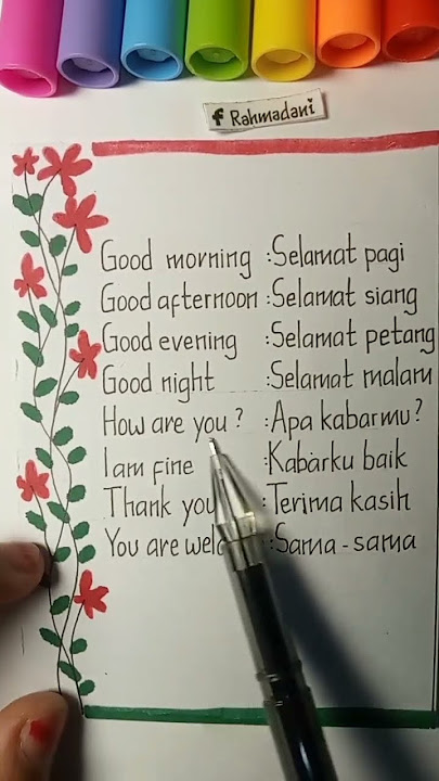 Belajar Bahasa Inggris - Ucapan Selamat #shortsyoutube #bahasainggris #edukasi