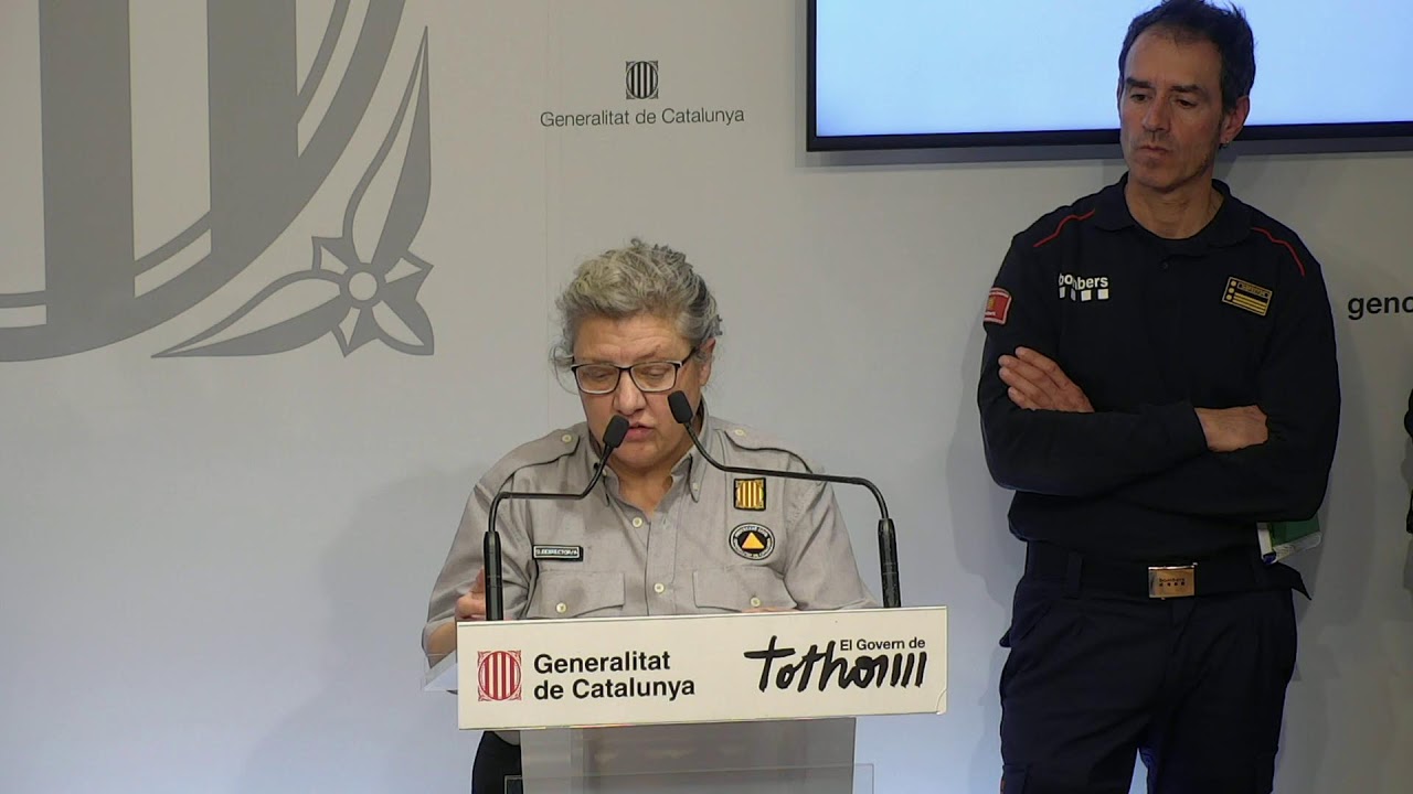 La consellera Parlon compareix en roda de premsa per actualitzar les incidències del pla VENTCAT