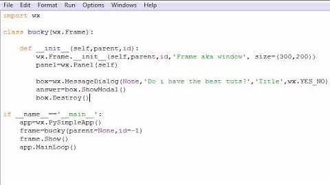 wxPython Programming Tutorial - 4 - Using Message Dialog
