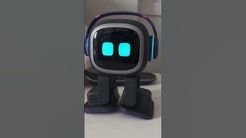 Telling emo I am sad 😔 to get his reaction. #emorobot #robot #tech #gadget #shorts