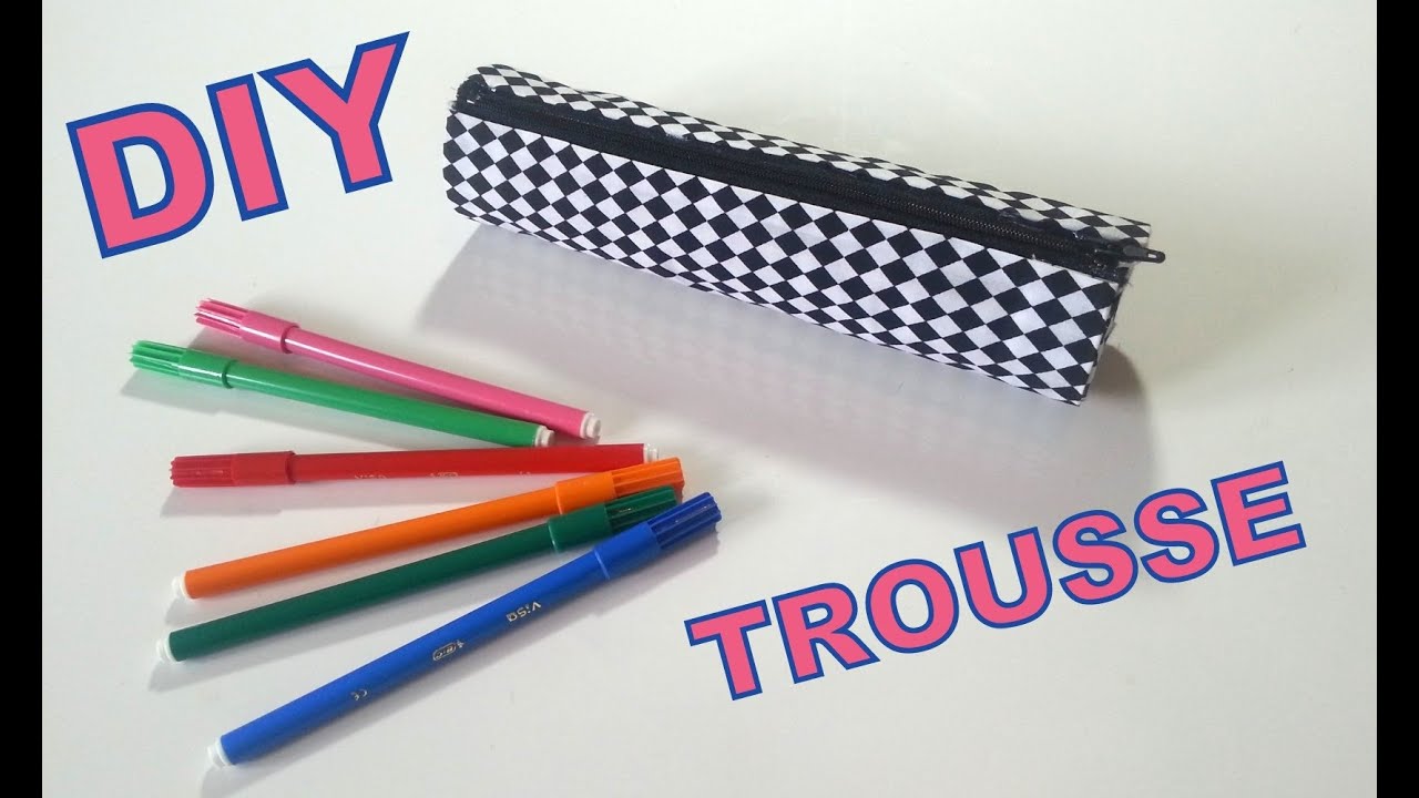 DIY Faire une trousse avec un tube papier essuie tout 