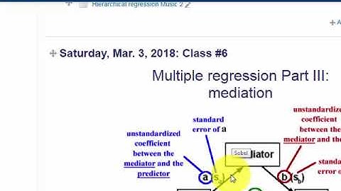 Midterm regression mediator example