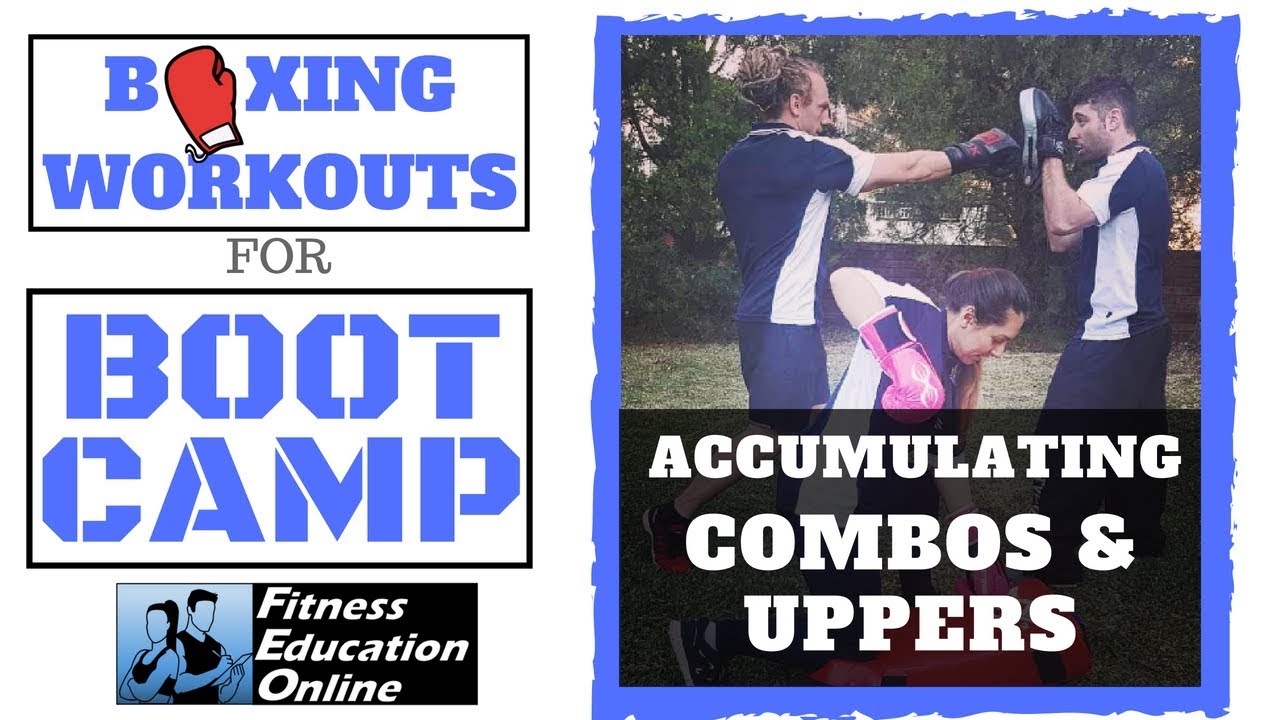 Accumulating Combos and Uppers Boxing Drill for Fitness Bootcamp YouTube