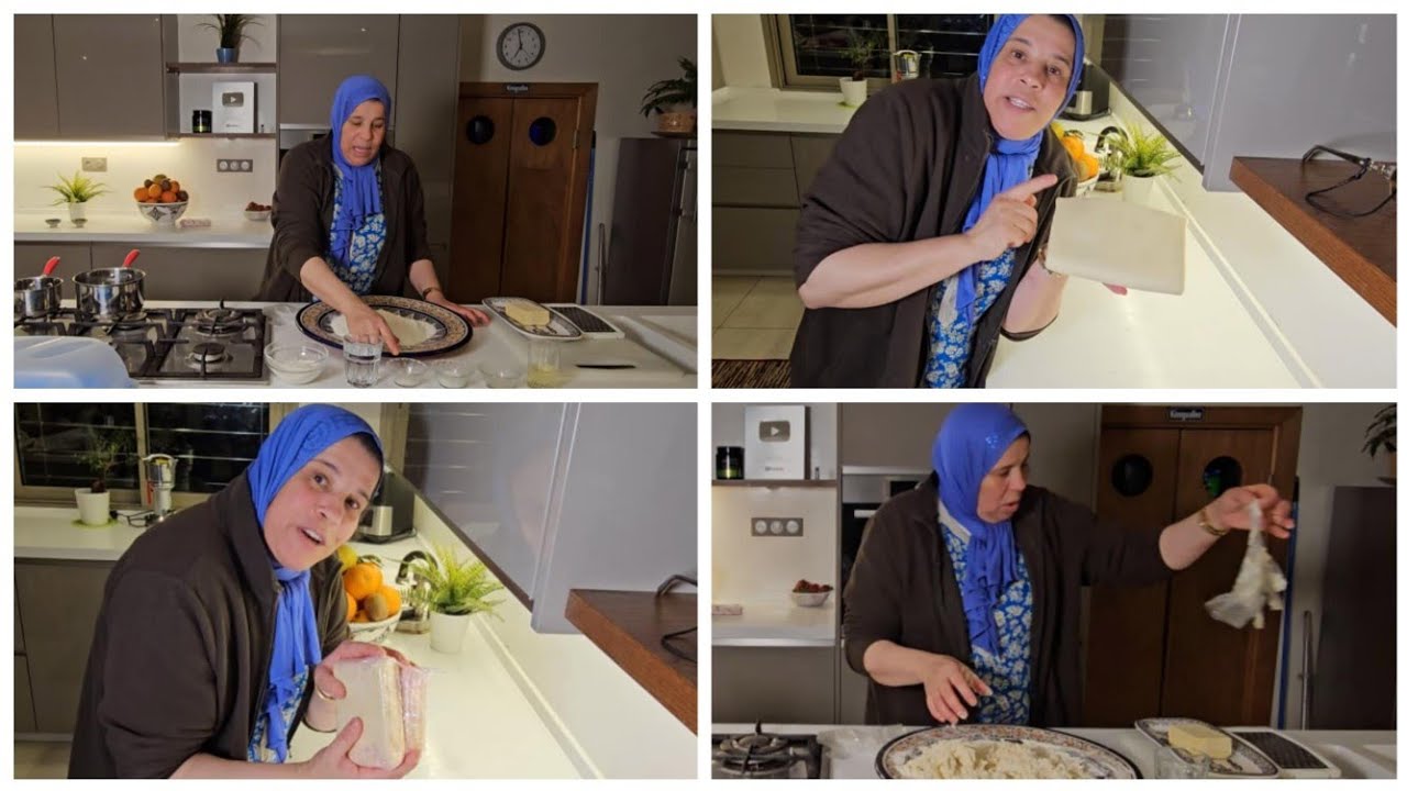 4K 😉🧈😀 شاركت معاكم طريقة العجينة المورقة اول مرة تصدق ليا