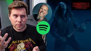 Video thumbnail of "Stranger Things put Metallica in Spotify Top 50 and people are mad about it"